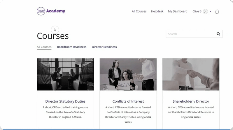 director academy dashboard