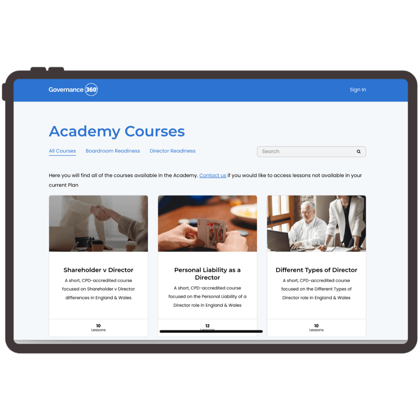 Director Academy by Governance360 Director Academy